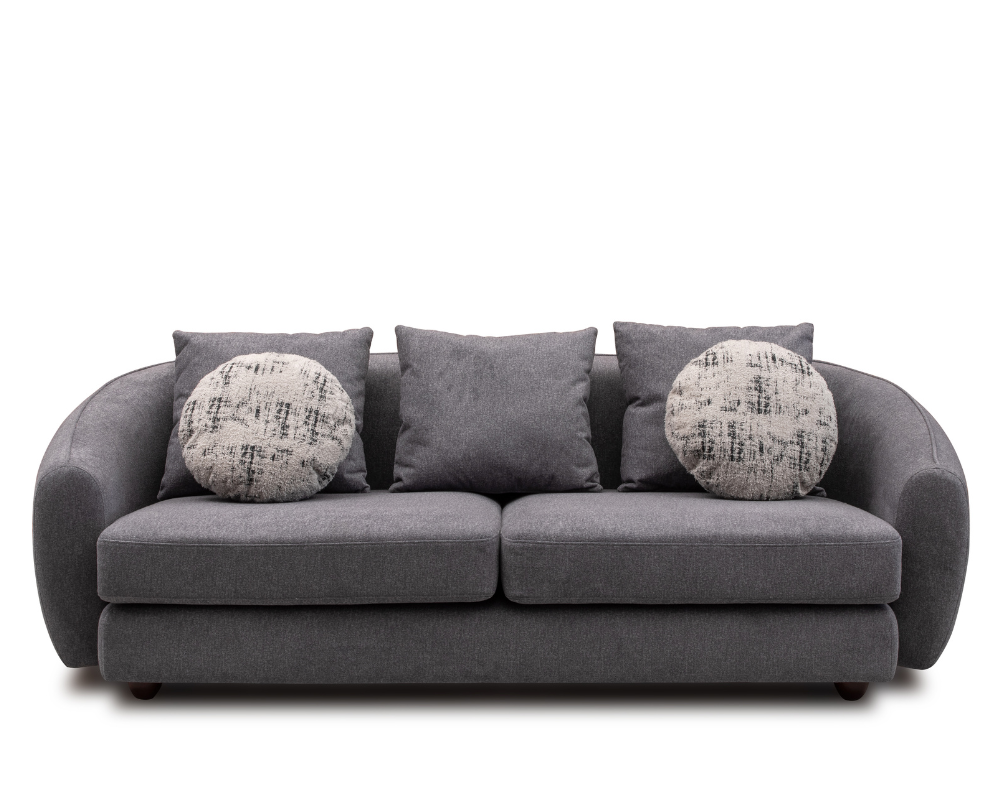 Lunar 2+3 sofa set Grey with Footstool