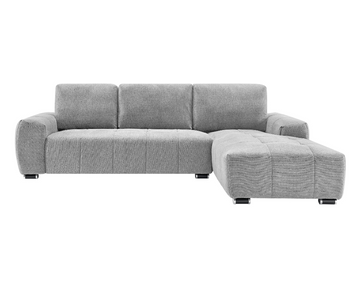 Caramel Right Hand Corner Sofa Silver