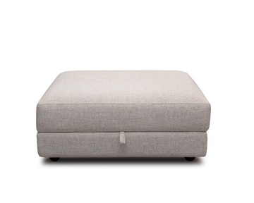 Lunar Ottoman Footstool Cream