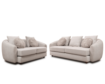 Lunar 2+3 sofa set Cream