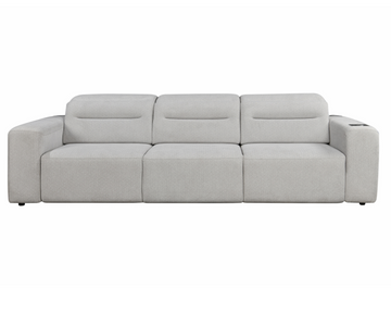 Mayfair 3 seater Electric Sliding seats Grey with Bluetooth speakers || Wireless charger  || USB port