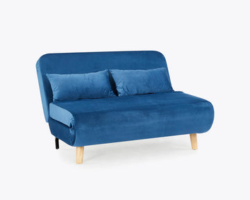 Keller Velvet double Futon Sofa Bed