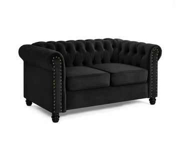 Chesterfield Studded Velvet 2 Seater Sofa