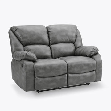 Enoch Faux LeatherFabric 2- Seater Manual Recliner Sofa