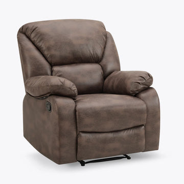 Enoch Faux Leather Fabric 1- Seater Manual Recliner