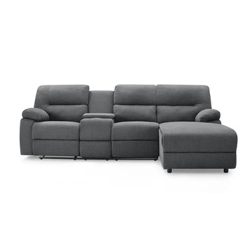 Harrison Fabric Recliner Sofa Right Hand Chaise