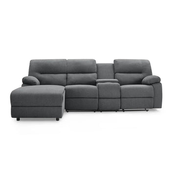 Harrison Fabric Recliner Sofa Left Hand Chaise