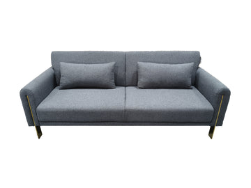 Aluna Click Clack 3 seater sofa Bed Grey