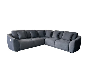 Sable 5 Seater Modular Corner Grey