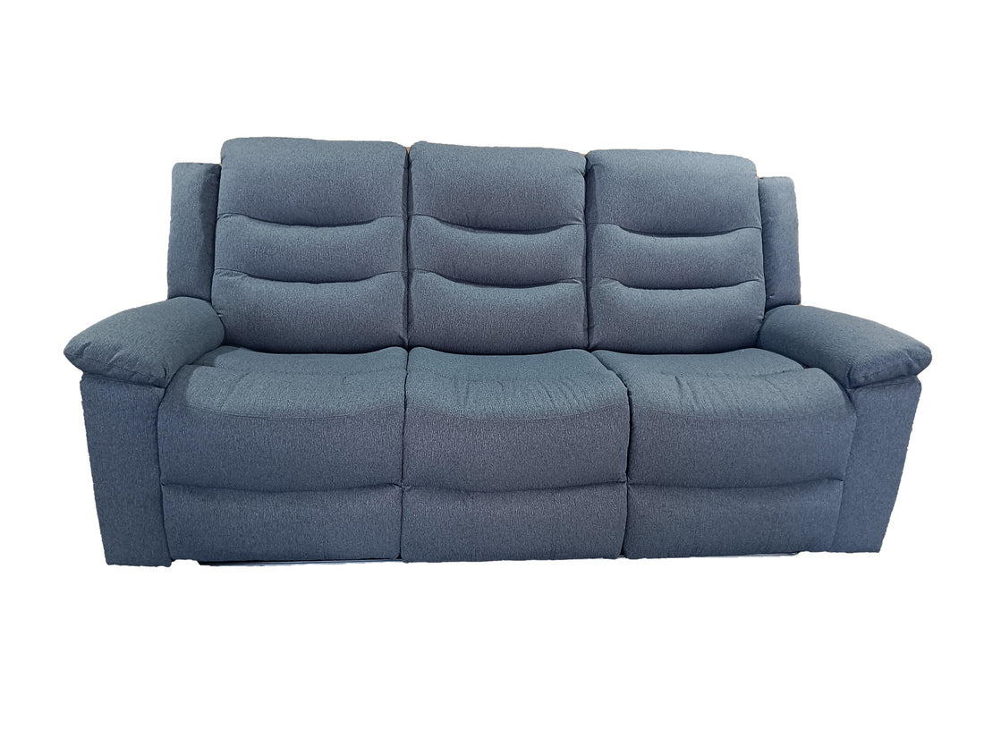 Delano 2+3 Seater Manual Recliner Anti Scratch Leather Grey