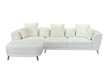 Arvella Left Hand Corner Sofa with Chase Cream