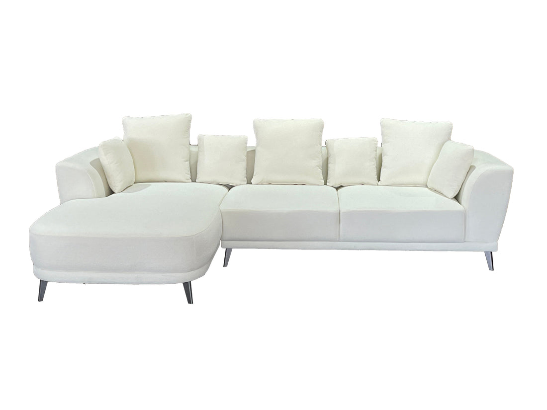 Arvella Right Hand Corner Sofa with Chase Cream