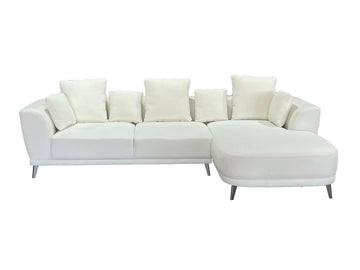 Arvella Right Hand Corner Sofa with Chase Cream