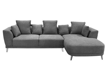 Arvella Right Hand Corner Sofa with Chase Grey