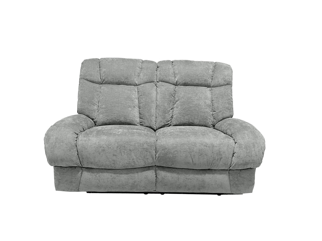 Marlow Fabric 2+3 Seater Electric Recliner Set Silver