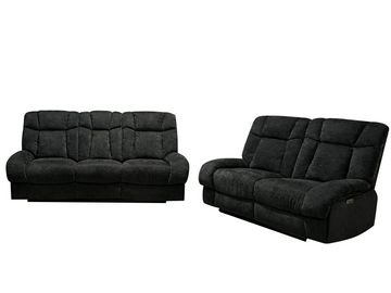 Marlow Fabric 2+3 Seater Electric Recliner Set Grey