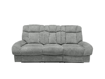 Marlow Fabric 3 Seater Electric Recliner Set Silver