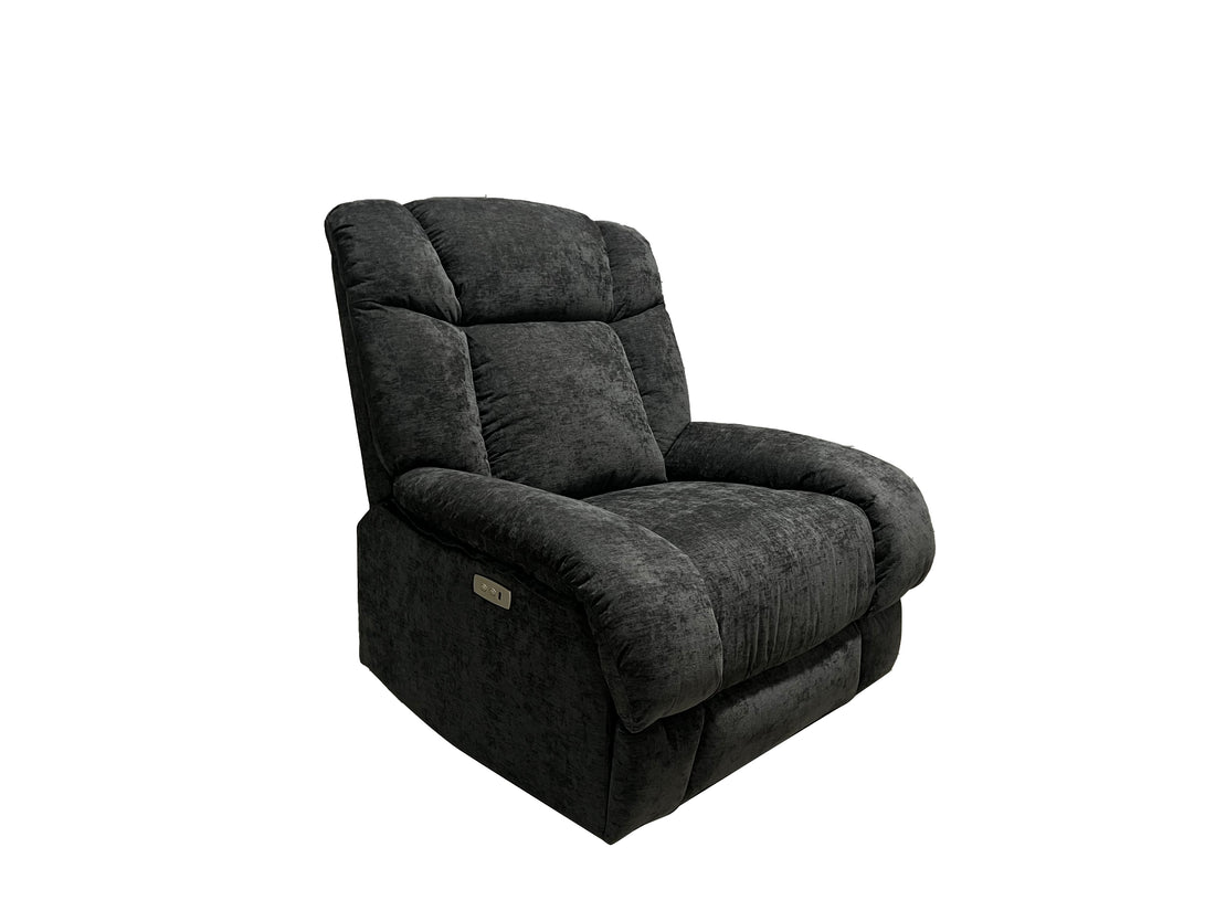 Marlow Fabric 1 Seater Electric Recliner Set Grey