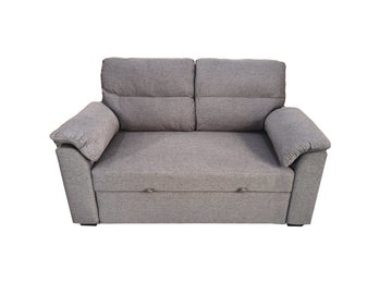 Milo 2 seater pull out sofa bed With Folded Back Grey
