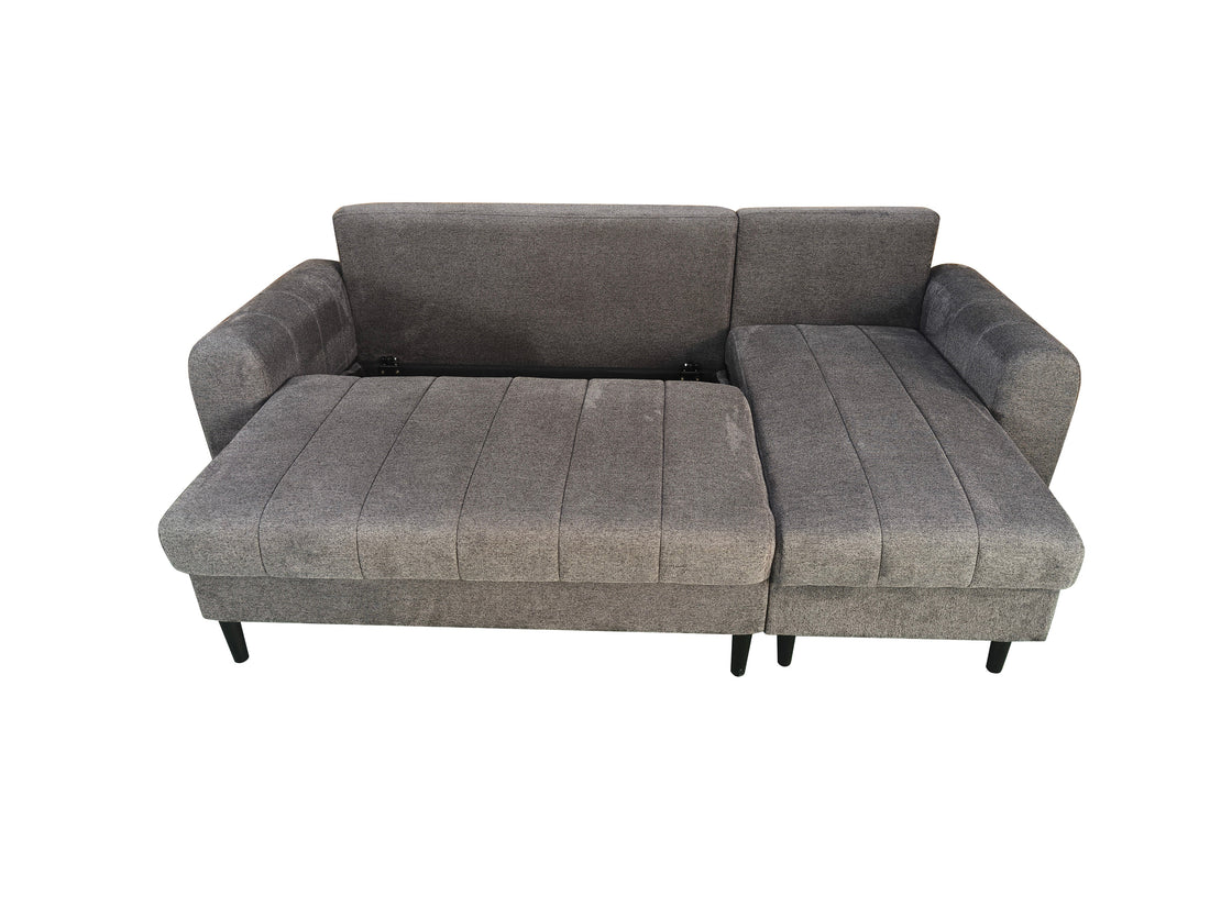 Caston Universal Corner Sofa bed With Storage Grey