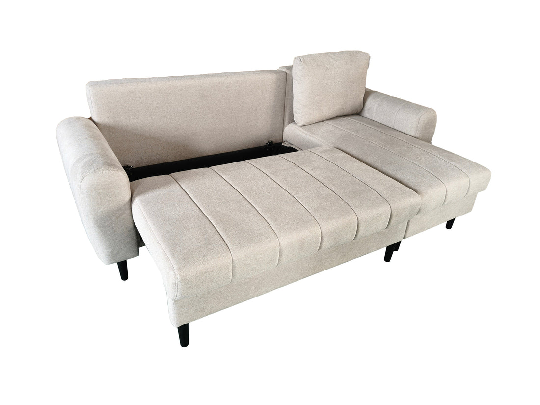 Caston Universal Corner Sofa bed With Storage Beige