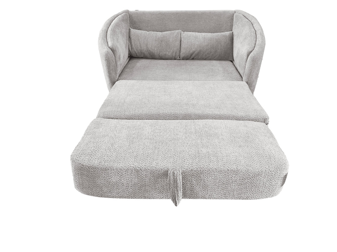 Enara 2 seater sofabed With Foam Silver