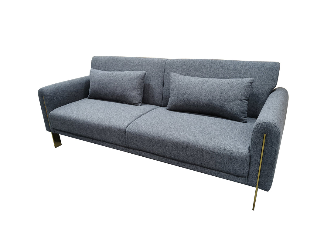 Aluna Click Clack 3 seater sofa Bed Grey
