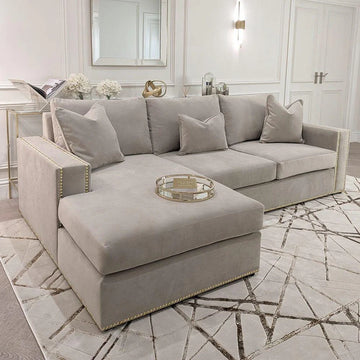 Kiara Mink Velvet Sofa