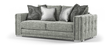 Midas 3 Seater Sofa With Studs Feet