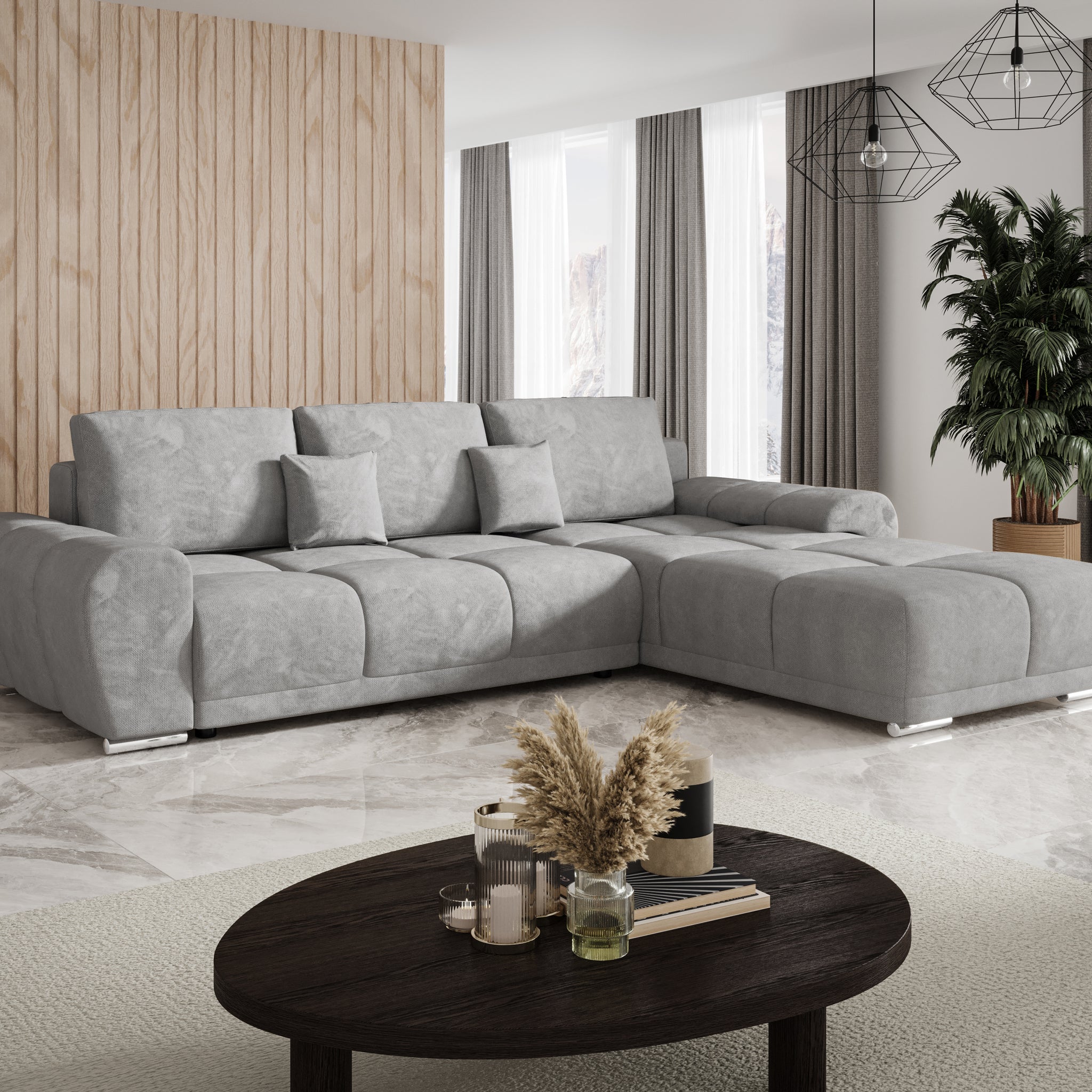 Gebba universal Modular Corner Sofa Bed with Storage