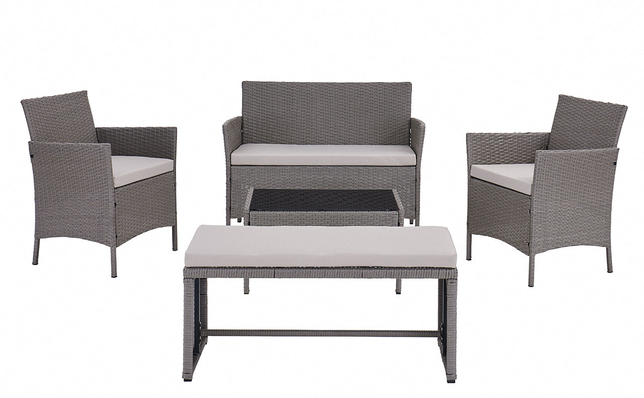 Serenity 5PC Set w/ Bench & Cover