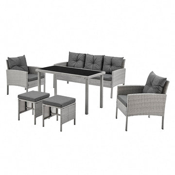 Patio 6 Pcs Sofa Set