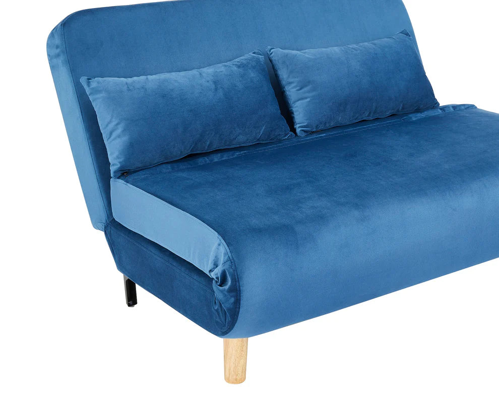Keller Velvet double Futon Sofa Bed