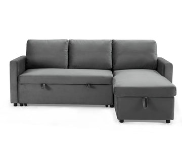 Dorset Velvet Pull Out Sofa Bed