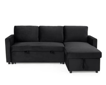 Dorset Velvet Pull Out Sofa Bed