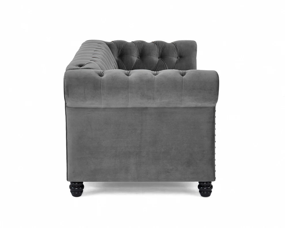 Chesterfield Studded Velvet 2 Seater Sofa