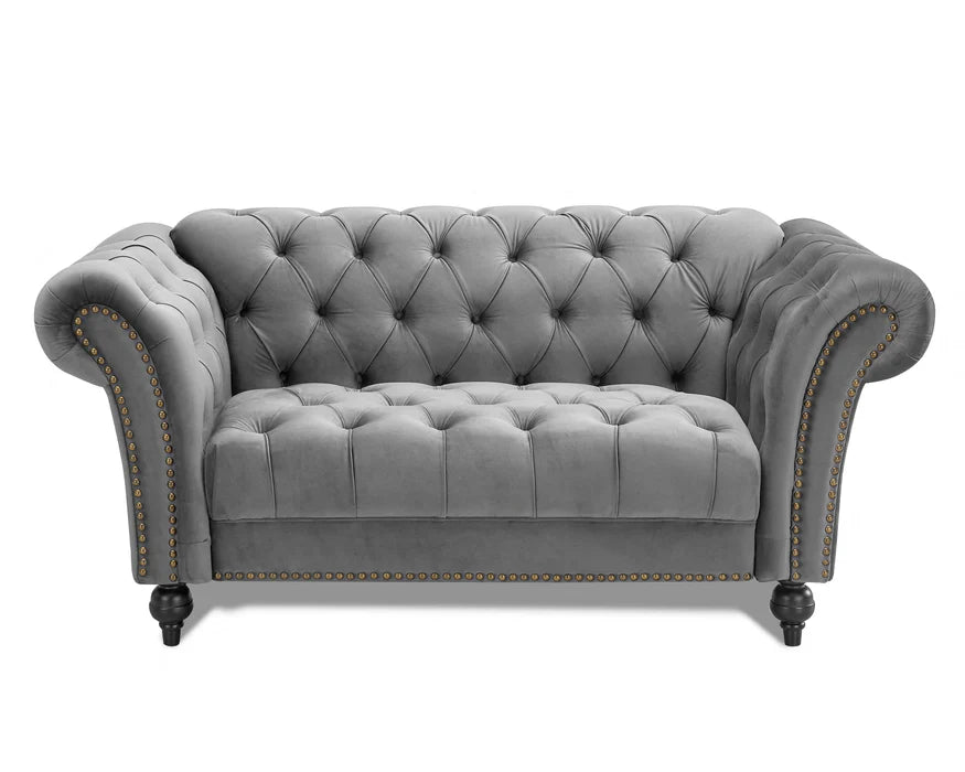 Mayfair Velvet Curved Sofa 2+3 Seater