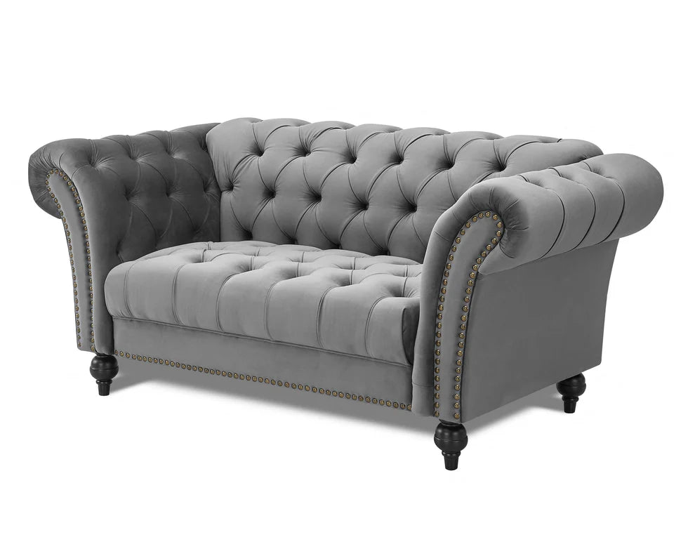 Mayfair Velvet Curved Sofa 3s