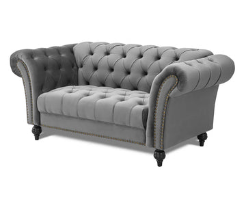 Mayfair Velvet Curved Sofa 3s