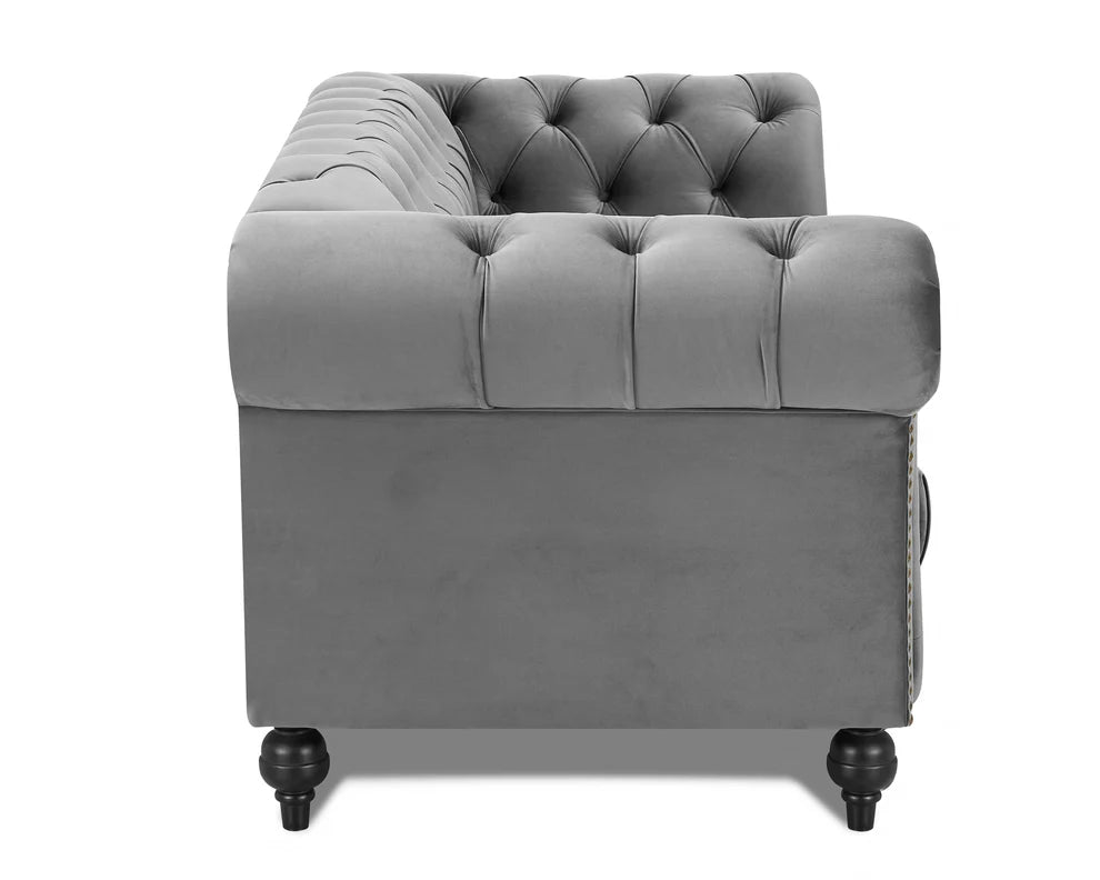 Mayfair Velvet Curved Sofa 3s