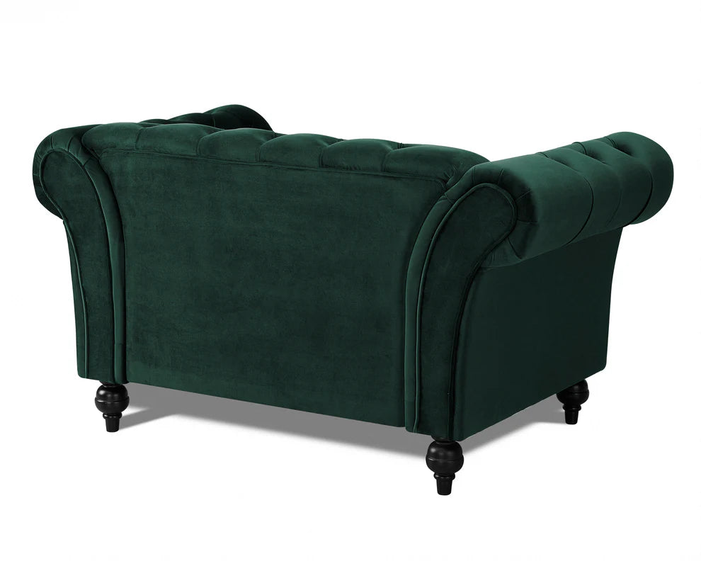Mayfair Velvet Curved Sofa 1.5 Seater