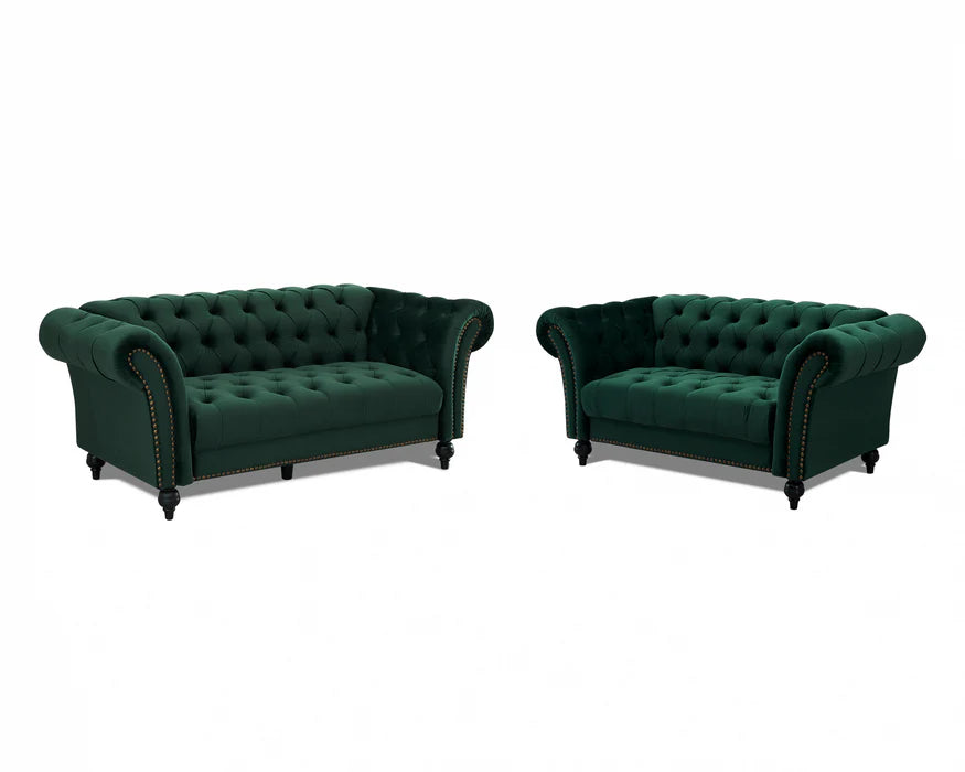 Mayfair Velvet Curved Sofa 2+3 Seater