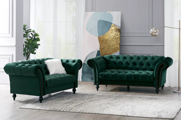 Mayfair Velvet Curved Sofa 2+3 Seater