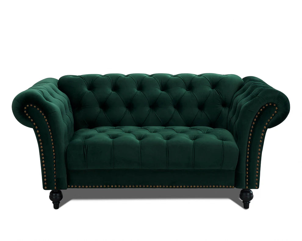 Mayfair Velvet Curved Sofa 2seater