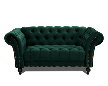 Mayfair Velvet Curved Sofa 2seater