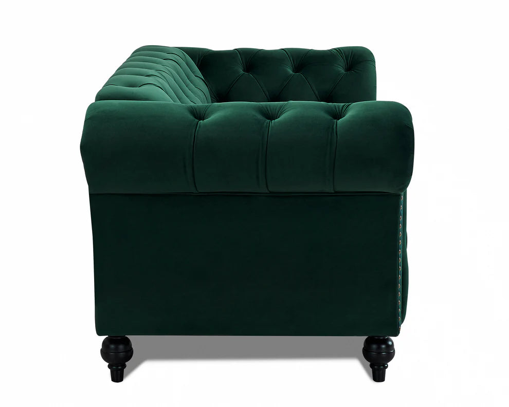 Mayfair Velvet Curved Sofa 2seater