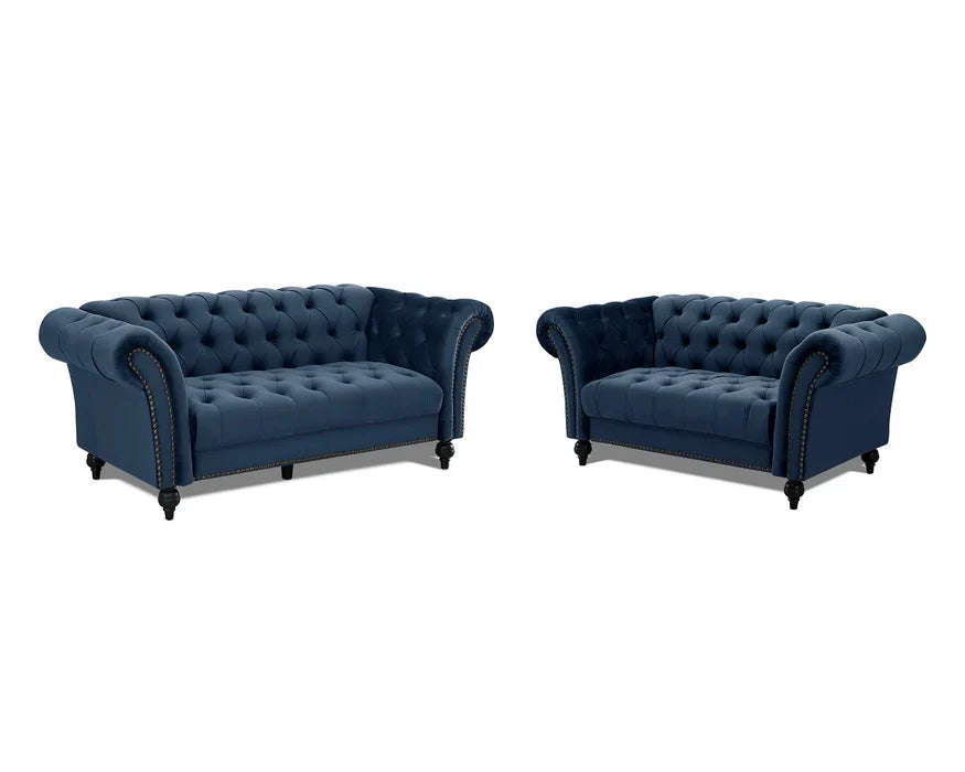 Mayfair Velvet Curved Sofa 2+3 Seater