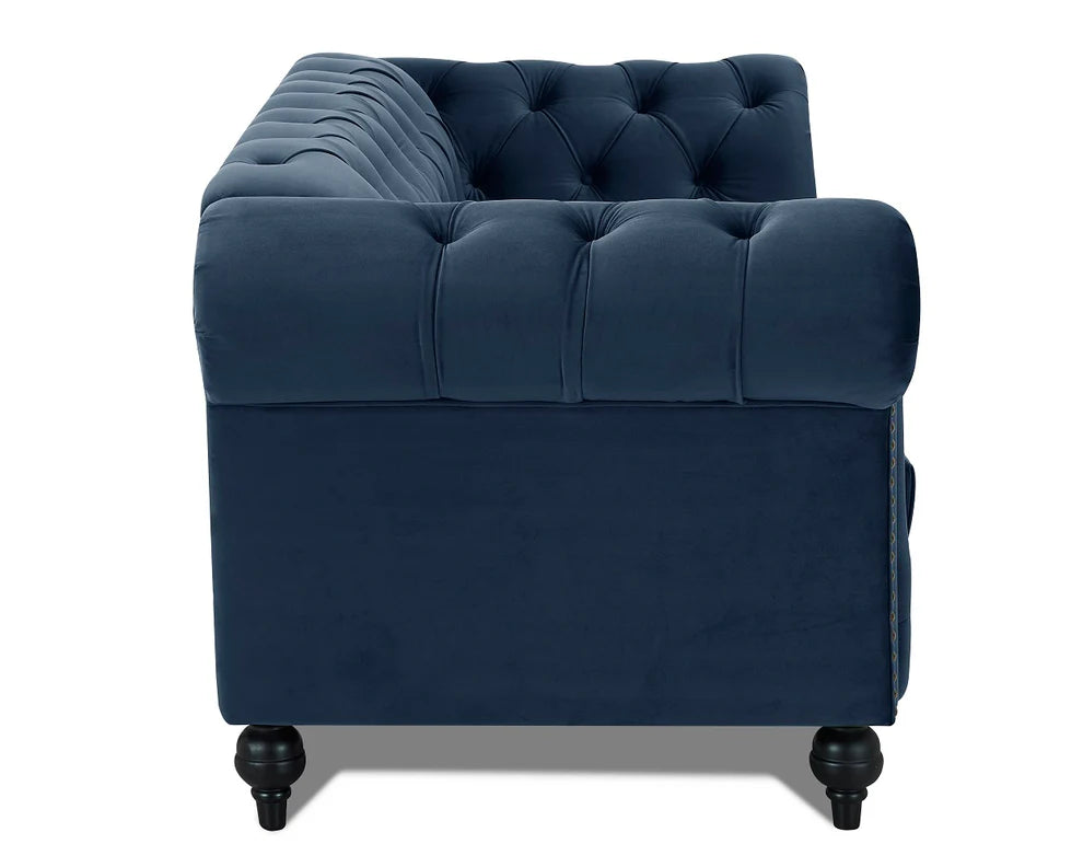 Mayfair Velvet Curved Sofa 3s