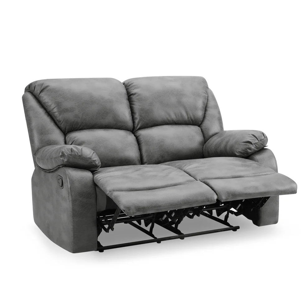 Enoch Faux LeatherFabric 2- Seater Manual Recliner Sofa