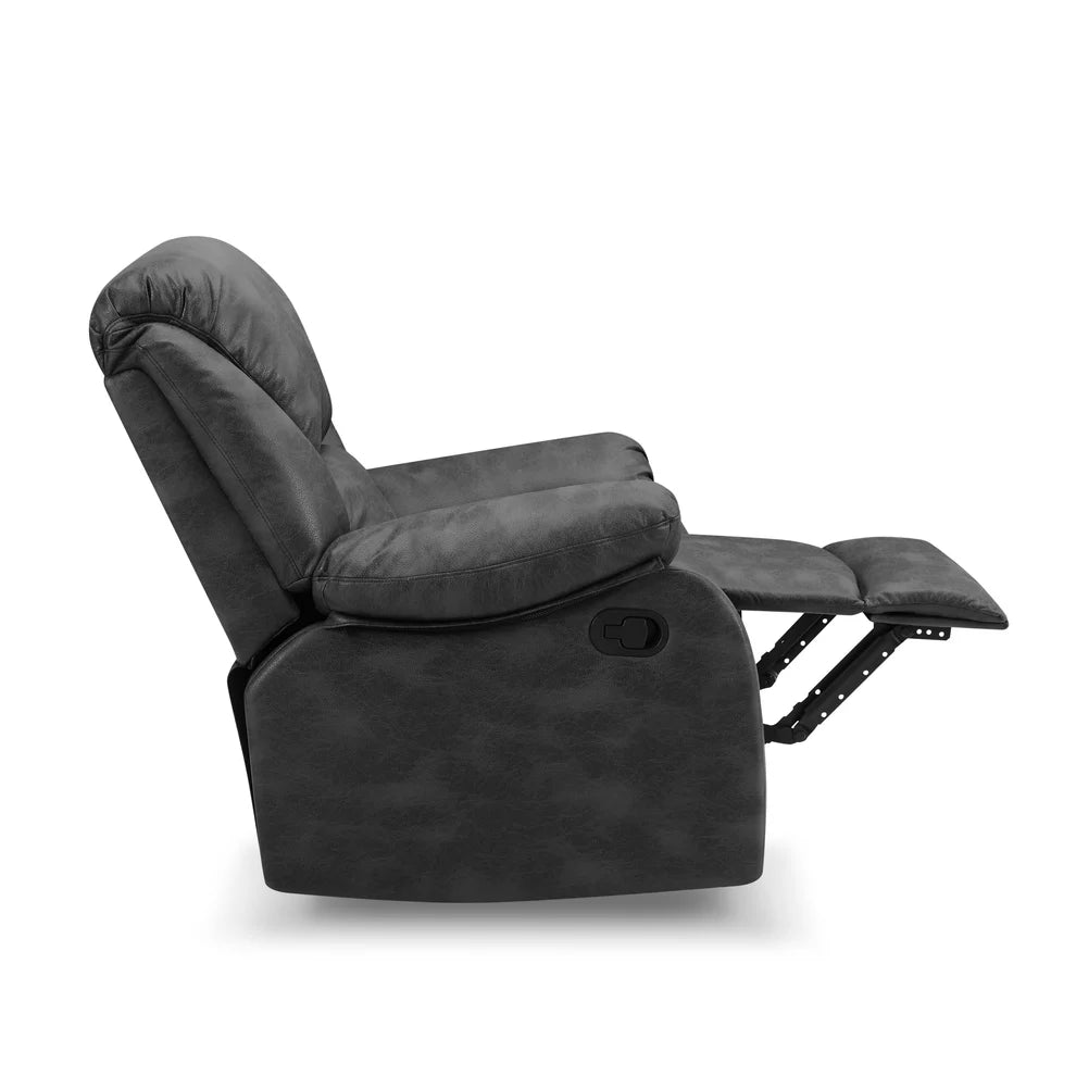 Enoch Faux Leather Fabric 1- Seater Manual Recliner